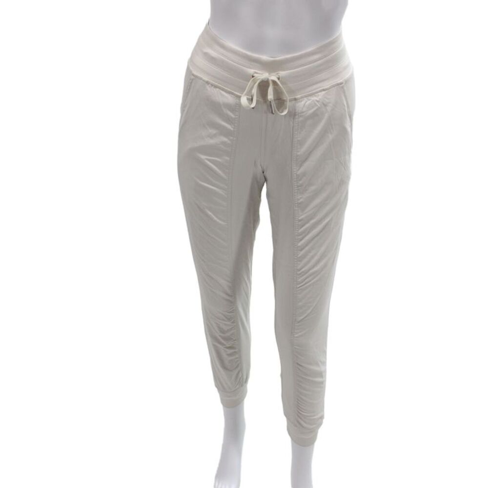 Lululemon Women Jogger Pants Beige Nylon Drawstring Athleisure Size S